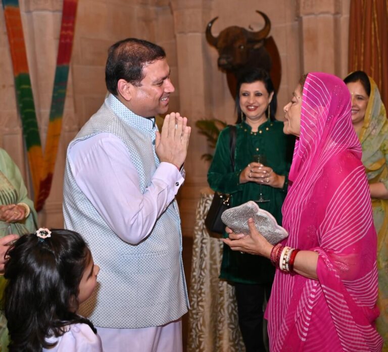 Sundeep Bhutoria with Erstwhile Royal Maharani Saheb Hemlata Rajye Ji of Jodhpur