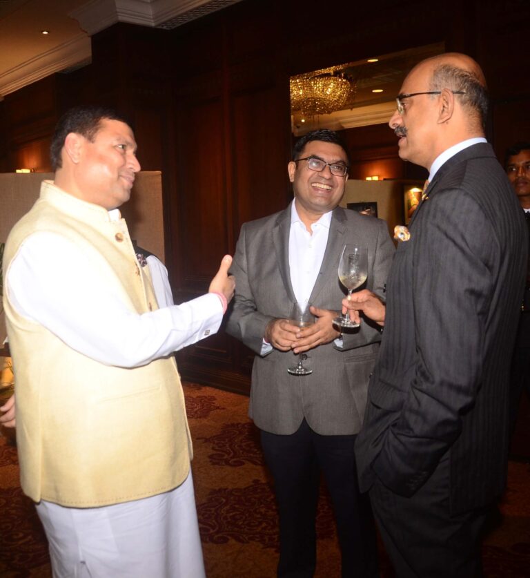 Sundeep Bhutoria with K. Mohanchandra, Senior Vice President – Operations Taj Bengal and Ashish Middha, IFS