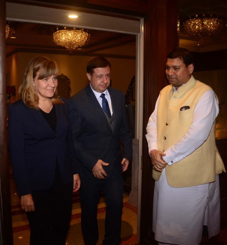 Sundeep Bhutoria with Maxim Aleshin senior Consul, Consulate of Russia in Kolkata along with his wife