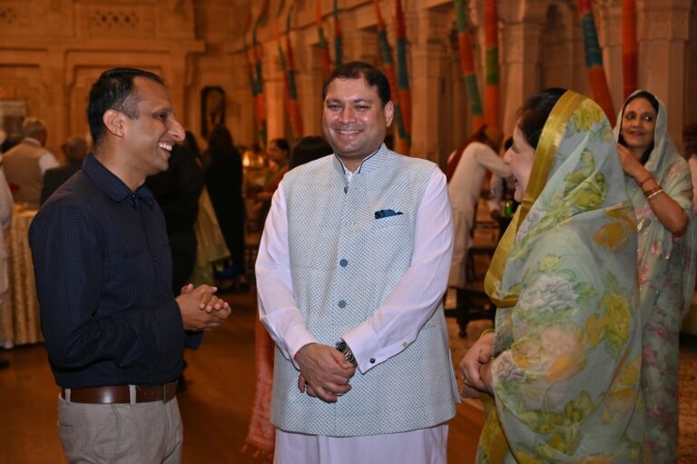 Sundeep Bhutoria with Vikas Balia and Shelja Singh