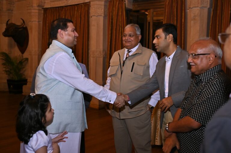 Sundeep Bhutoria with Dr Anand Goyal, Nitin Jain and Mr. Nirmal Bhandari