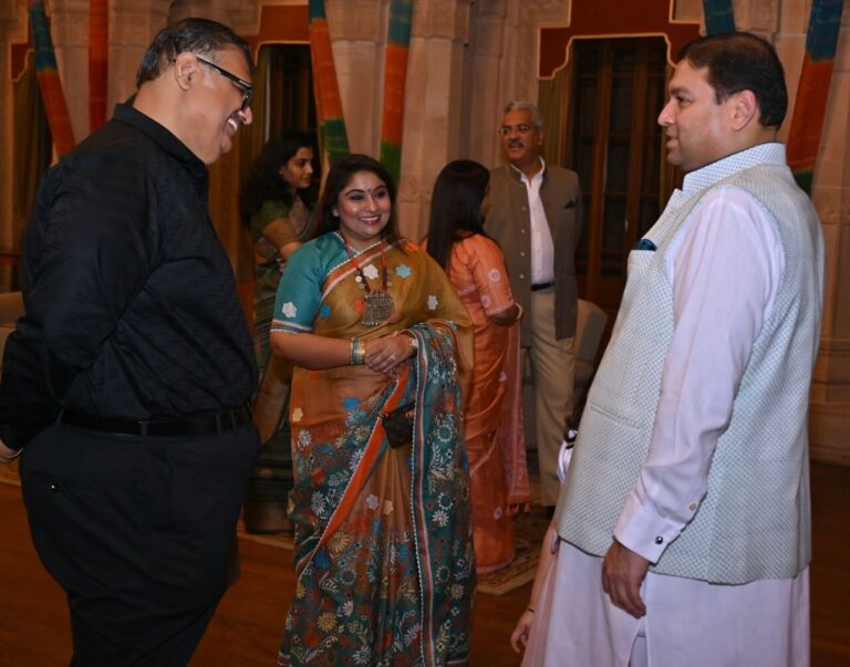 Sundeep Bhutoria with Anurag Mehta and Sushma Sethia