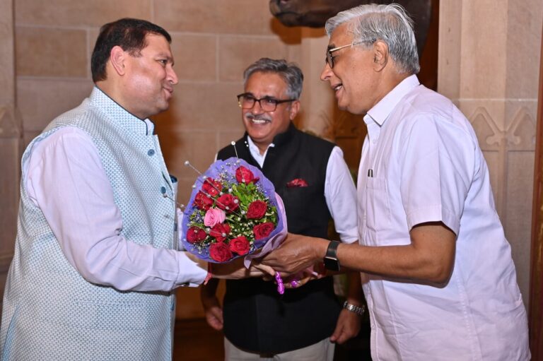 Sundeep Bhutoria with Moti Singh Rathore and Dr Arvind Mathur