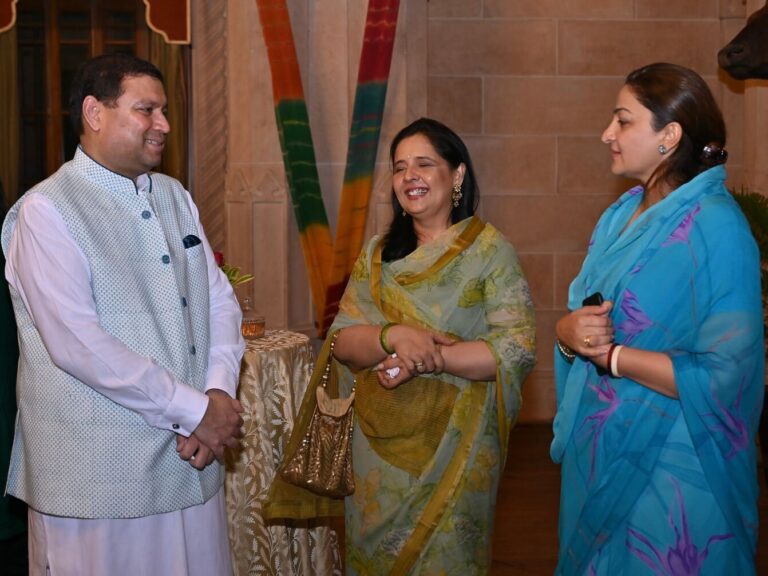 Sundeep Bhutoria with Shelja Singh and Kavita Rathore