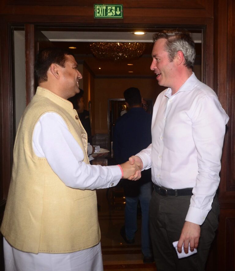 Sundeep Bhutoria with Jean-Francois DELEGLISE, consulate of France in Kolkata