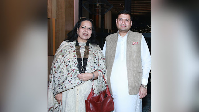 Sundeep Bhutoria with singer Sunaini Guleria Sharma