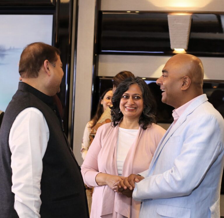 Sundeep Bhutoria with Bhupendra Chowbey and his wife