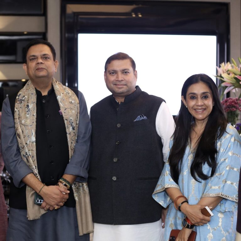 Sundeep Bhutoria with Yatindra Mishra and Apra Kuchhal