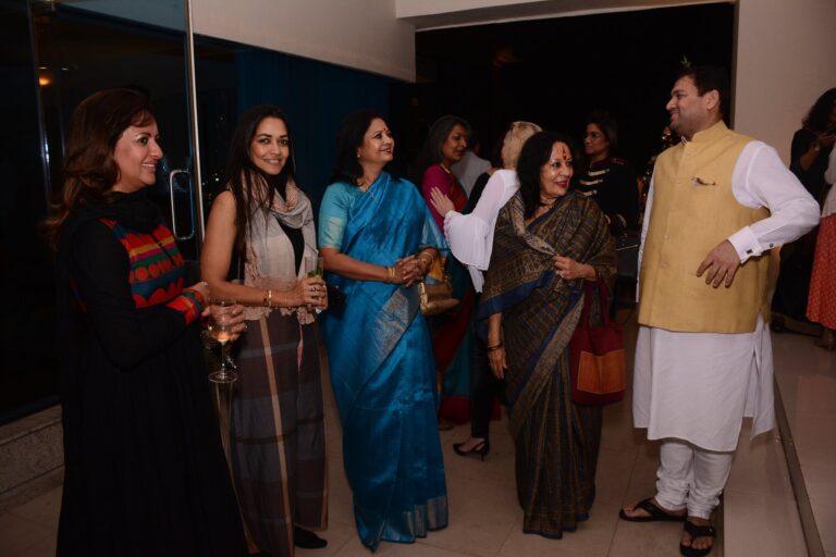 Sundeep Bhutoria with Sonal Mansingh, Gouri Basu Nilanjanaa and Esha Dutta at the `Special Xmas Menu_ event of Birgit Holm and Karen Anand held at the Hyatt Regency Kolkata