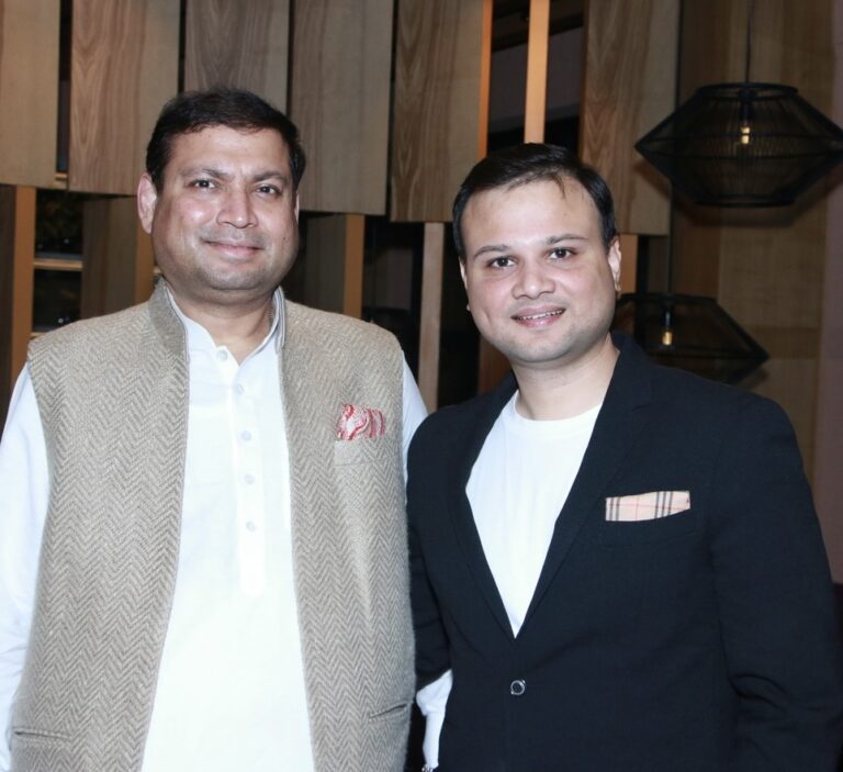 Sundeep Bhutoria with Sohaib Kidwai, general manager – Hyatt Centric Chandigarh at a get-together hosted by him at Koyo Koyo in Chandigarh