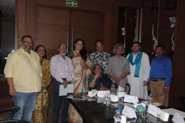 Sundeep Bhutoria at a meeting of The Bengal with members Nananeeta Dev Sen, AniruddaRoyChowdhury, NayantaraPalChowdhury, Md MansoorAlam, AgnimitraPaul ArindamSil, JogenChoudhury and KJaweedYusuf