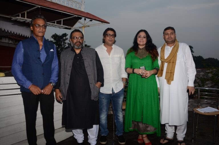 Sundeep Bhutoria with Anil Mukerji, Aniruddha Roy Chowdhury, Ritesh Shah and Agnimitra Paul at a session of Ek Mulakat at the Tollygunge Club, Kolkata