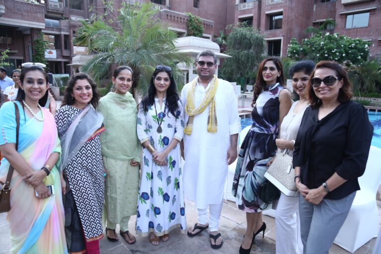 Sundeep Bhutoria with environmental enthusiasts at a Tree Plantation function held at the ITC Rajputana Jaipur