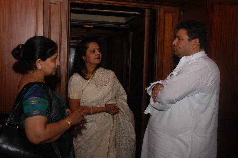 Sundeep Bhutoria with Rajashree Behera and Gita Basu of ICCR