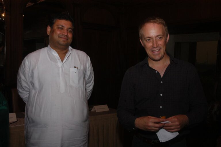 Sundeep Bhutoria with Jeffrey K Reneau, director, USIS, Kolkata