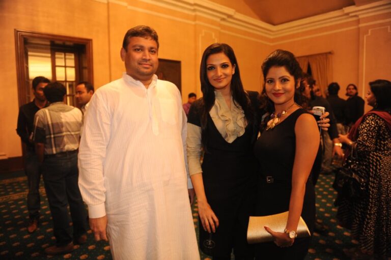 Sundeep Bhutoria with Tanusree and Payel