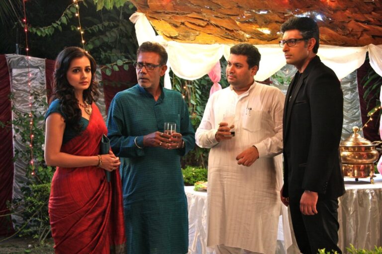 Sundeep Bhutoria with Dia Mirza and Priyanshu Chatterjee