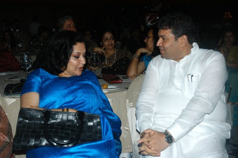 Sundeep Bhutoria with actress Moushumi Chatterjee