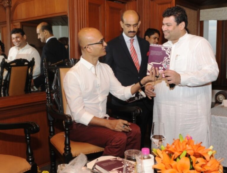 Sundeep Bhutoria with guest author, Jeet Thayil and K Mohanchandran