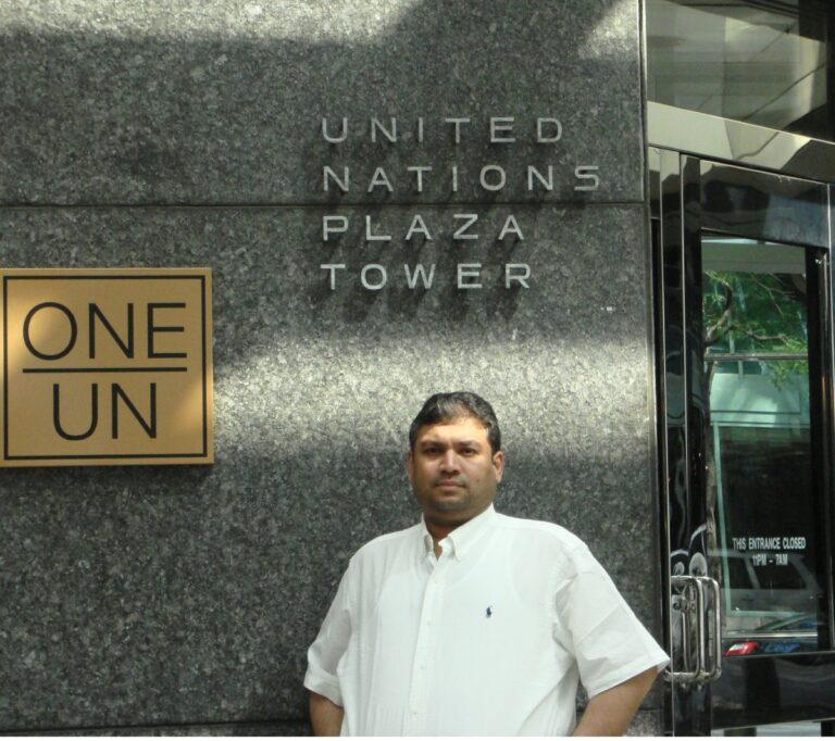 Sundeep Bhutoria at the One UN, formerly Millennium Hotel, in New York, for the WFUNA meet