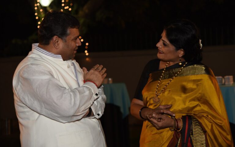 Sundeep Bhutoria with Geeta Chandran at th 70th UN Anniversary at the UNIC lawn