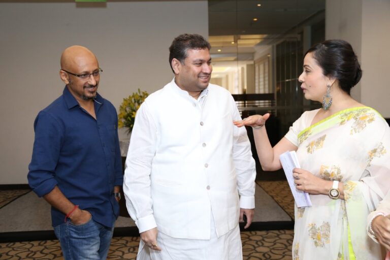 Sundeep Bhutoria with Shantanu Moitra and Manesha Agarwal