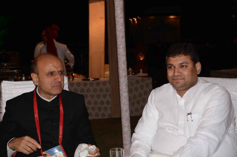 Sundeep Bhutoria with Parvez Diwan at the Pink City Conference in Jaipur