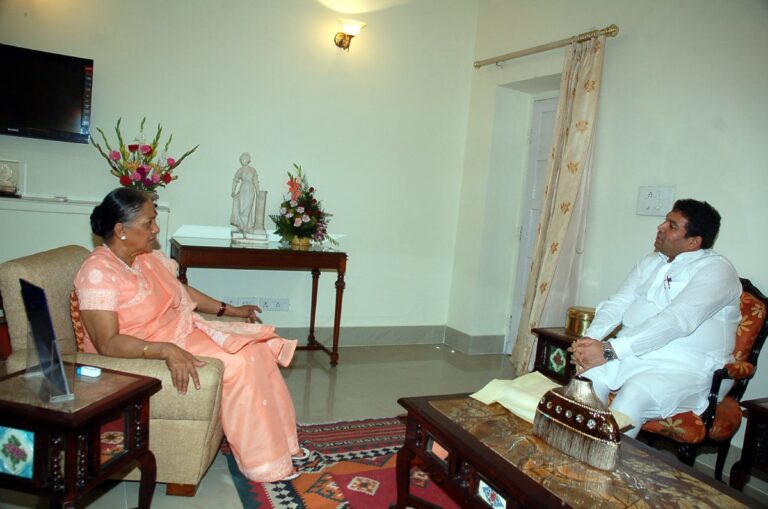 Sundeep Bhutoria in conversation with Rajasthan Governor, Margaret Alva