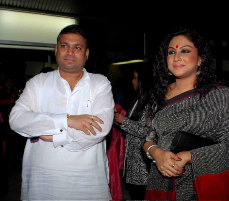 Sundeep Bhutoria with Chandreyee at the screening of Nayanchampar Din Ratri at Nandan, Kolkata