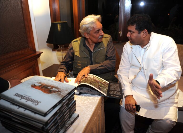 Sundeep Bhutoria with Guest Author Bittu Sahgal at a session of An Author's Afternoon at The Taj Bengal Kolkata