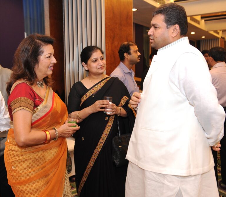 Sundeep Bhutoria with Rita Bhimani at an Iftar party, Park Hotel Kolkata