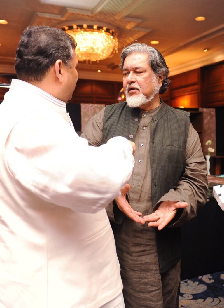 Sundeep Bhutoria with author Kalyan Ray at his book launch in Kolkata