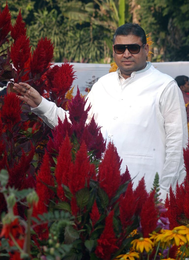 Sundeep Bhutoria at the Assembly House flower show in Kolkata