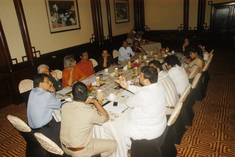 Sundeep Bhutoria at a meeting of NGO, The Bengal, with eminent citizens of Kolkata and Polic Commissioner, Surajit Kar Purkayasta in Kolkata