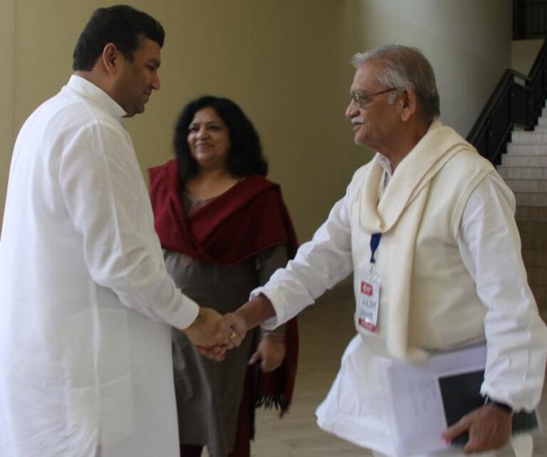 Sundeep Bhutoria with Gulzar