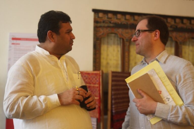 Sundeep Bhutoria with British historian Patrick French