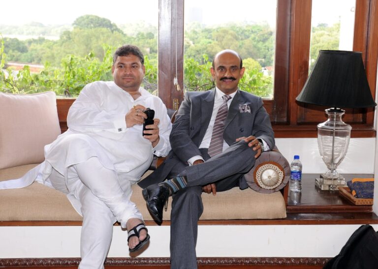 Sundeep Bhutoria with K Mohanchandran, GM, Taj Bengal Kolkata