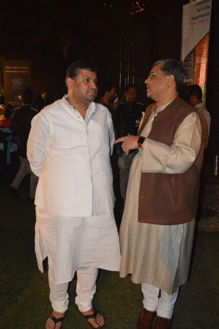 Sundeep Bhutoria with Rajiv Chandran, National Information Officer of United Nations Information Centre for India and Bhutan