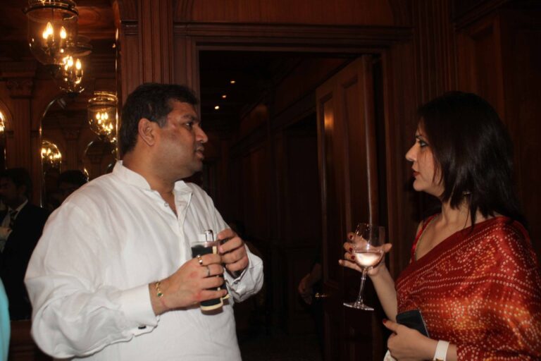 Sundeep Bhutoria with Saira Halim at a session of An Author's Afternoon at The Taj Bengal, Kolkata