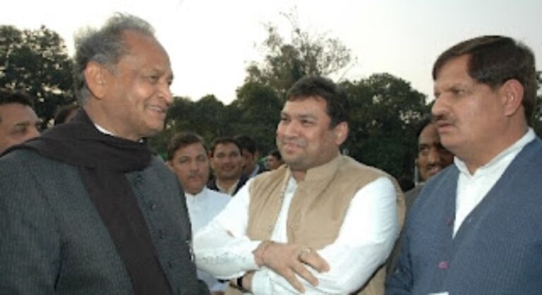 Sundeep Bhutoria with Ashok Gehlot, Chief Minister of Rajasthan