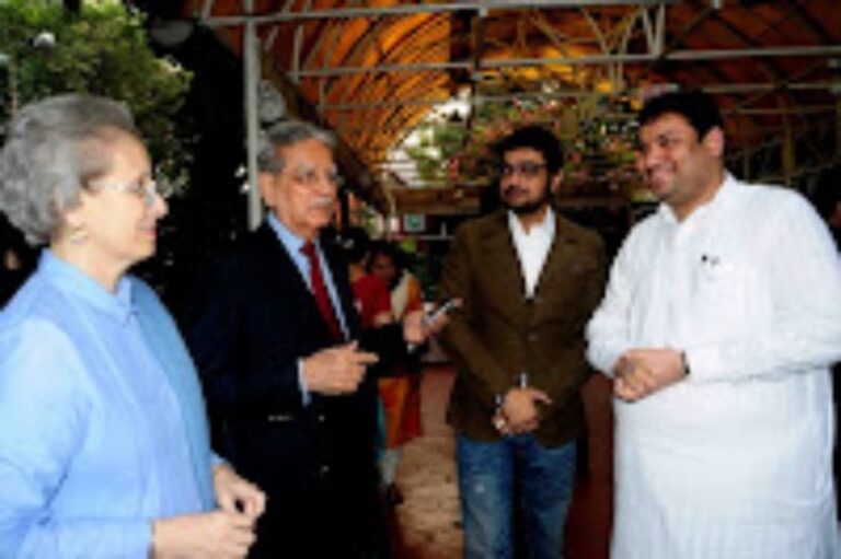 Sundeep Bhutoria with Sunita Kumar and her husband, former Indian tennis star, Naresh Kumar