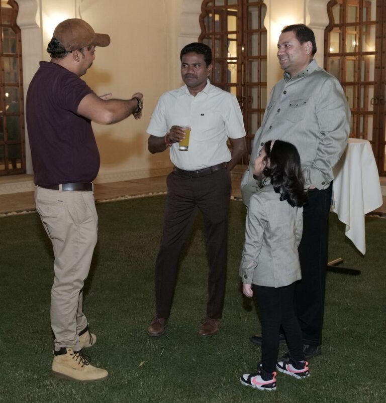 Sundeep Bhutoria with his daughter Aavya M Bhutoria along with Arjin M and P. Kathirvel