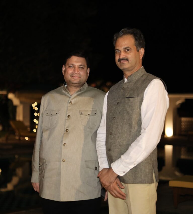 Sundeep Bhutoria with Dharmendra Khandal