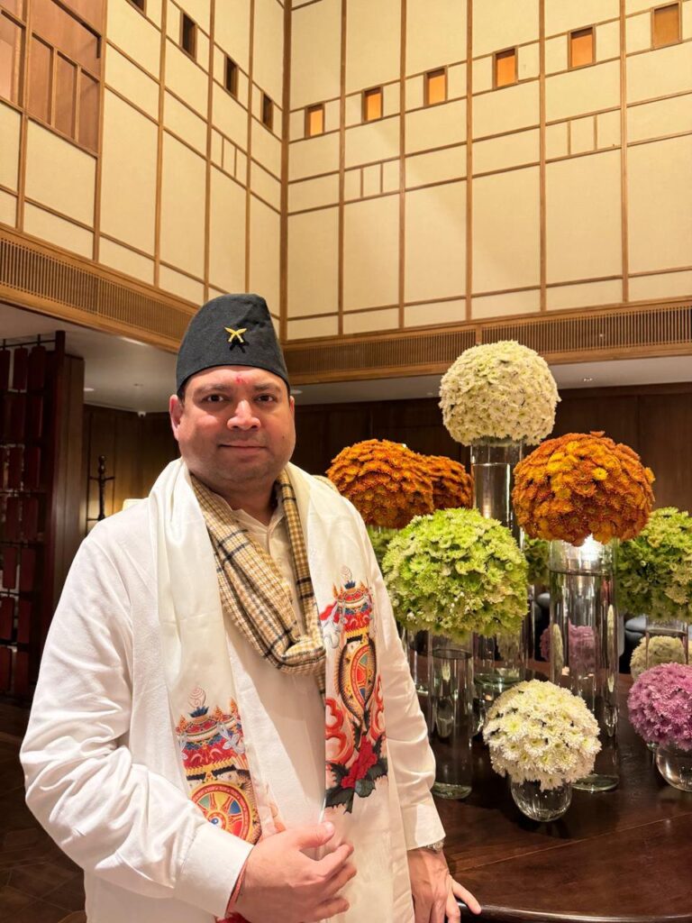 Sundeep Bhutoria at the newly opened Taj Guras Kutir in Gangtok