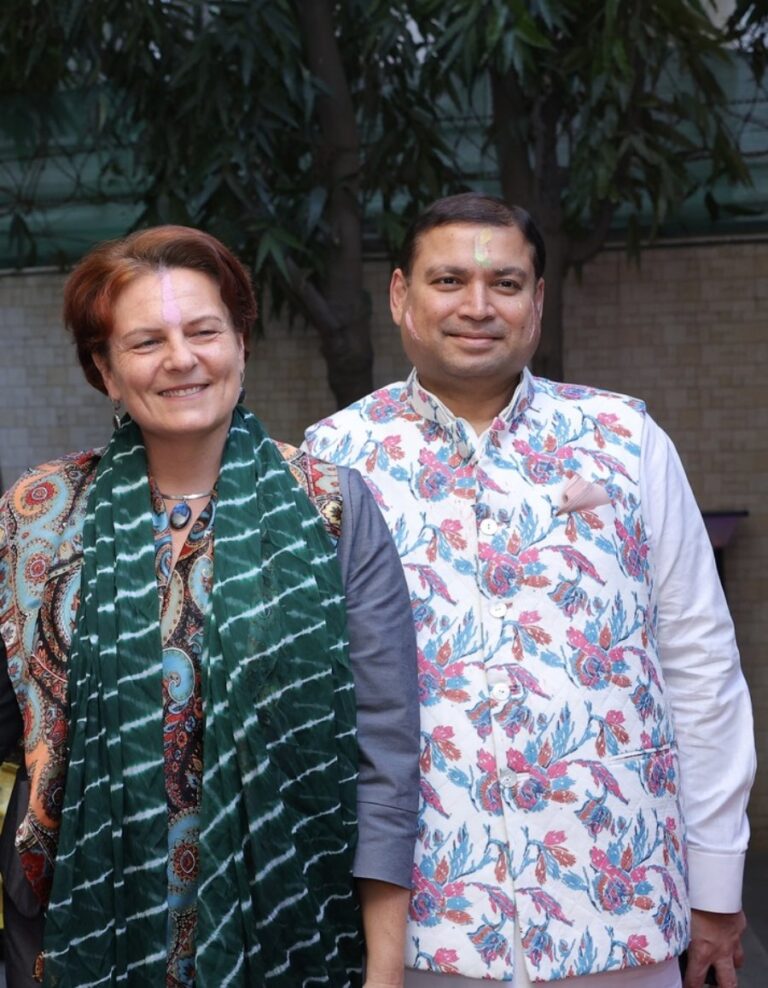 Sundeep with Diana Mickeviciene, Ambassador of Lithuania to India