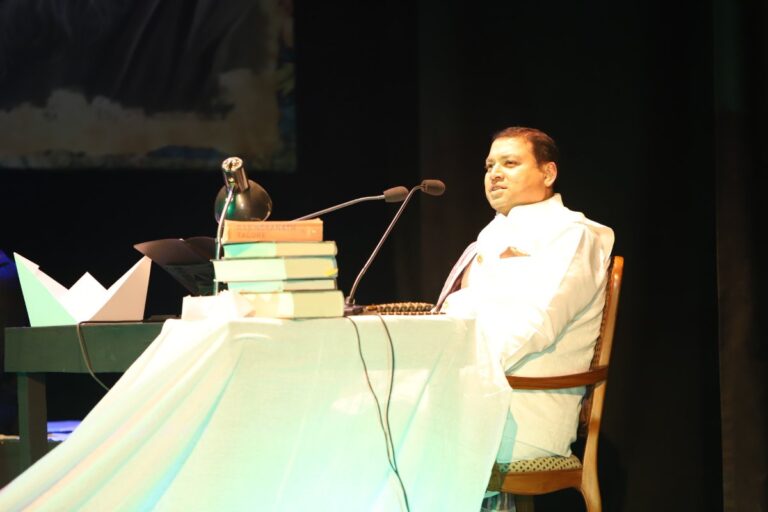 Sundeep Bhutoria recitation from "Kasturi", a captivating Tribute to Gurudev Rabindranath Tagore performed at the Sahitya Akademi, Ministry of Culture Festival of Letters in New Delhi.