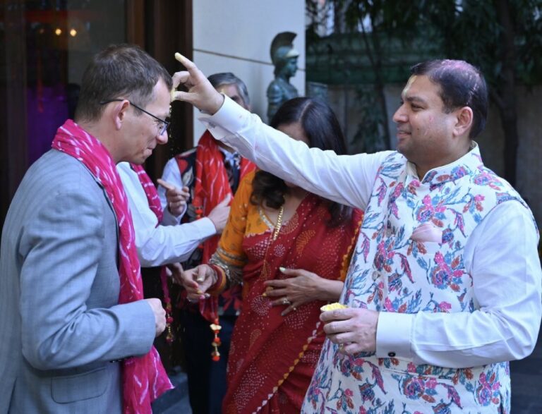 Sundeep Bhutoria with Sebastian Domżalsk