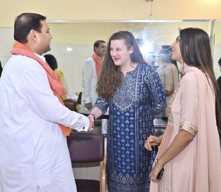 Sundeep Bhutoria with Eloise Hyman and Aakriti Periwal