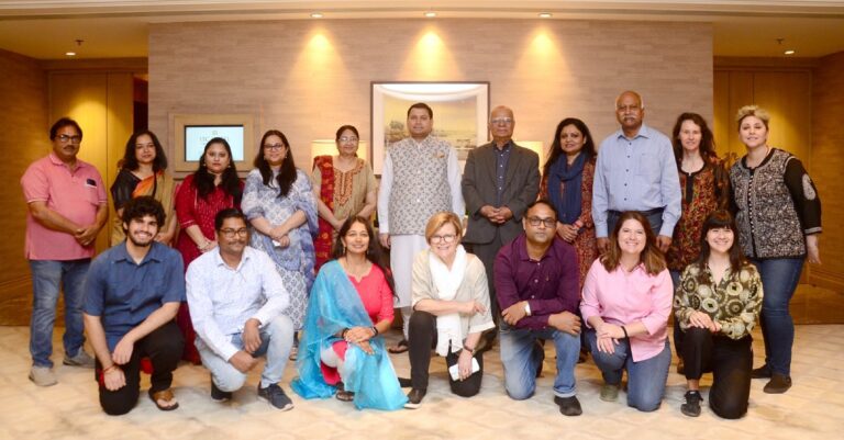 Sundeep Bhutoria with the delegation of the Fulbright Hays programme at the lunch hosted by him in Kolkata