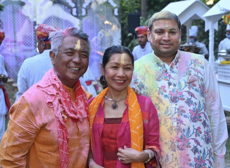 Sundeep Bhutoria with Masni Eriza Deputy Chief of Mission, Embassy of Indonesia along with his wife